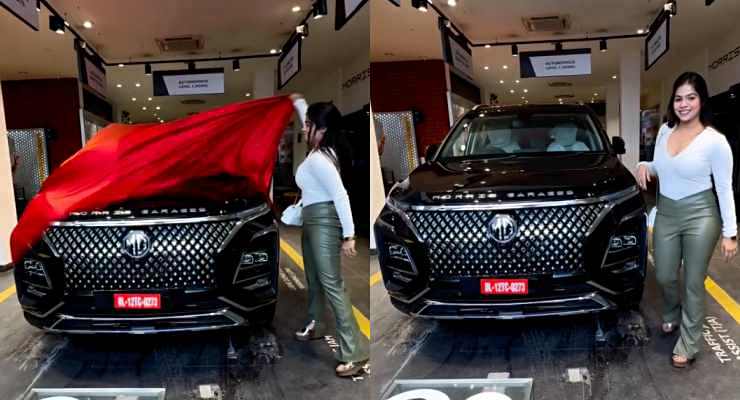 23 year old actress buys MG Hector