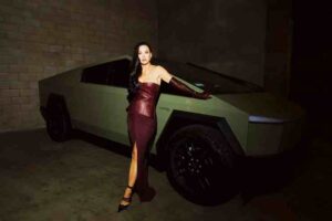 Katy Perry with Tesla Cybertruck