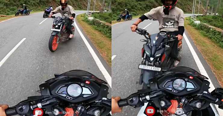 Reckless riders crash in mountain