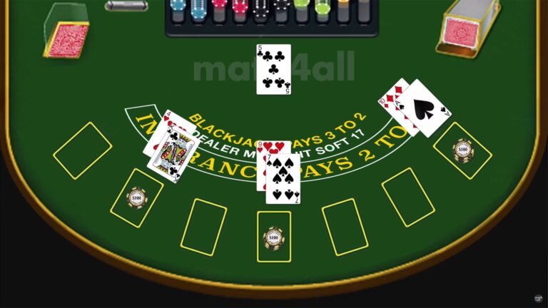 blackjack table