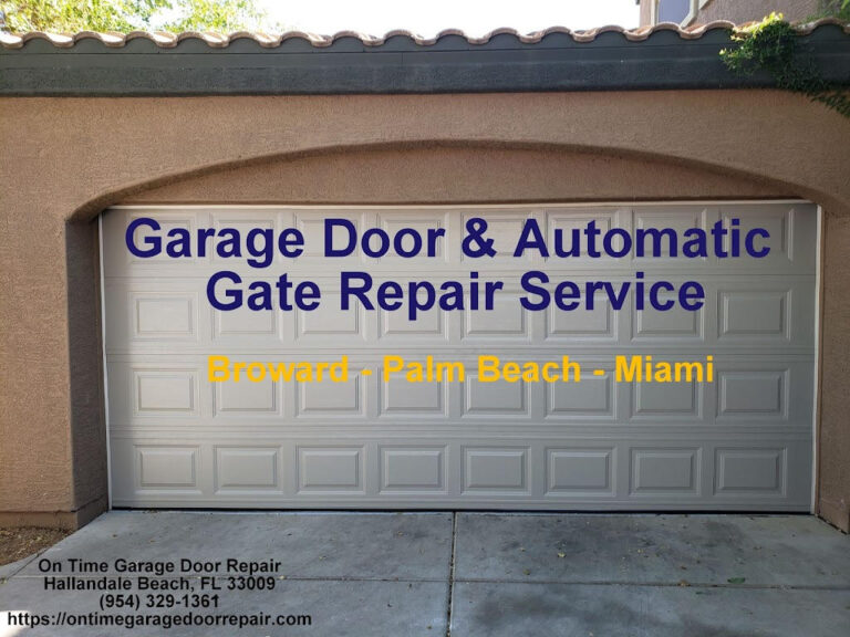 On Time Garage Door Repair: South Florida’s Trusted Experts in Garage Door and Gate Services